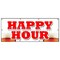 Signmission HAPPY HOUR BANNER SIGN all day 2 for 1 two for one beer cocktails drink B-96 Happy Hour - alternate 1